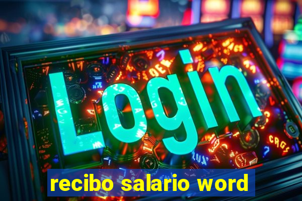 recibo salario word